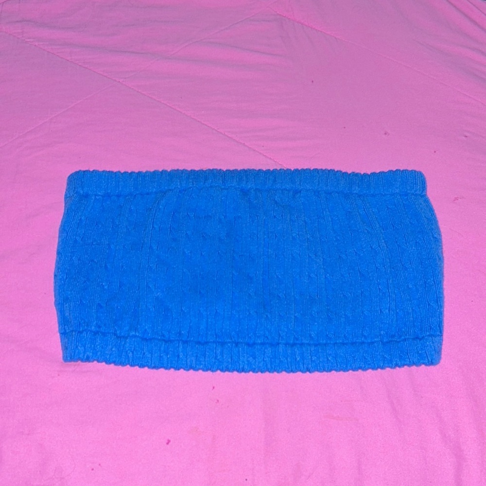 Blue Poof Tube Top 💙 Size Large